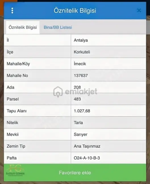 Korkuteli İmecikte Yatırımlık 1027 Mt2 - 3