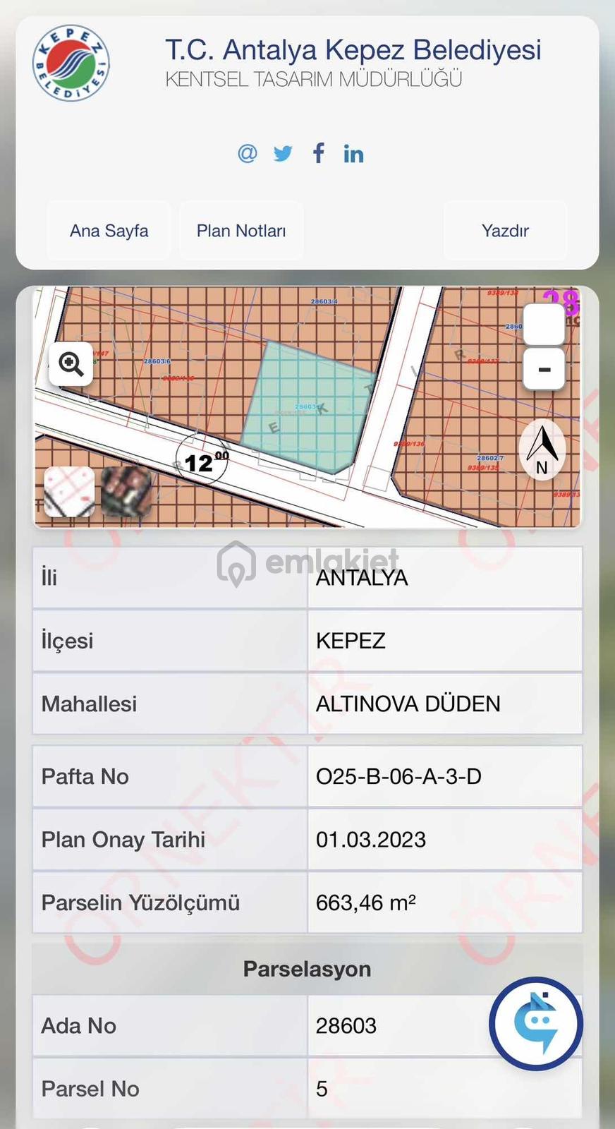 Altınova Düdende 663 M² Köşe Parsel | Ticari+konut | 7 Kat İmar - 27