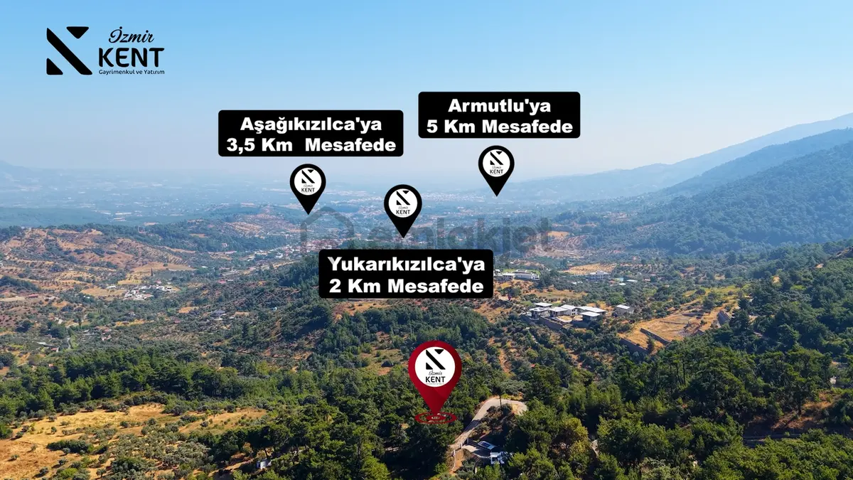 Kemalpaşa Yukarıkızılca Satılık 1.350 M2 Bahçe + Ev | Tek Tapu - 34