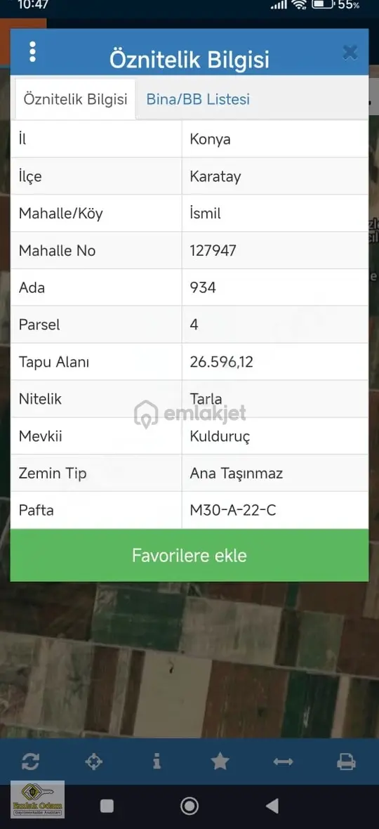 Emlak Odam'dan İsmil 'de Satılık Tarla 26,596 M² - 3
