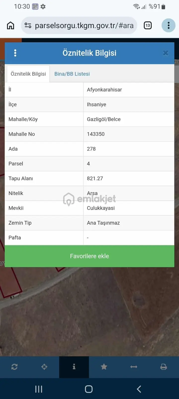 Afyon Gazlıgöl De %60 İmarlı Billa Arsası - 2