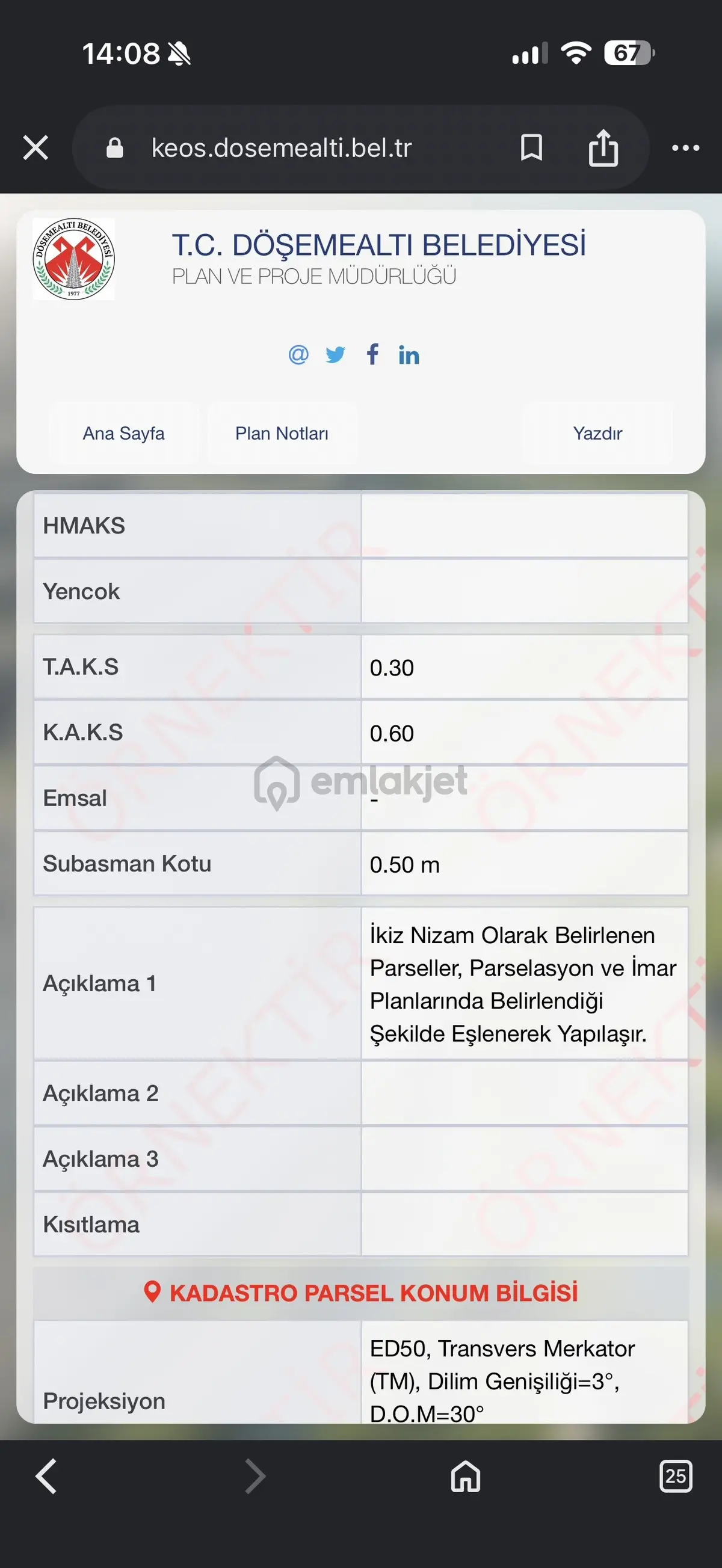 Döşemealtı Altınkale’de 269 M² İmarlı Satılık Arsa - 8