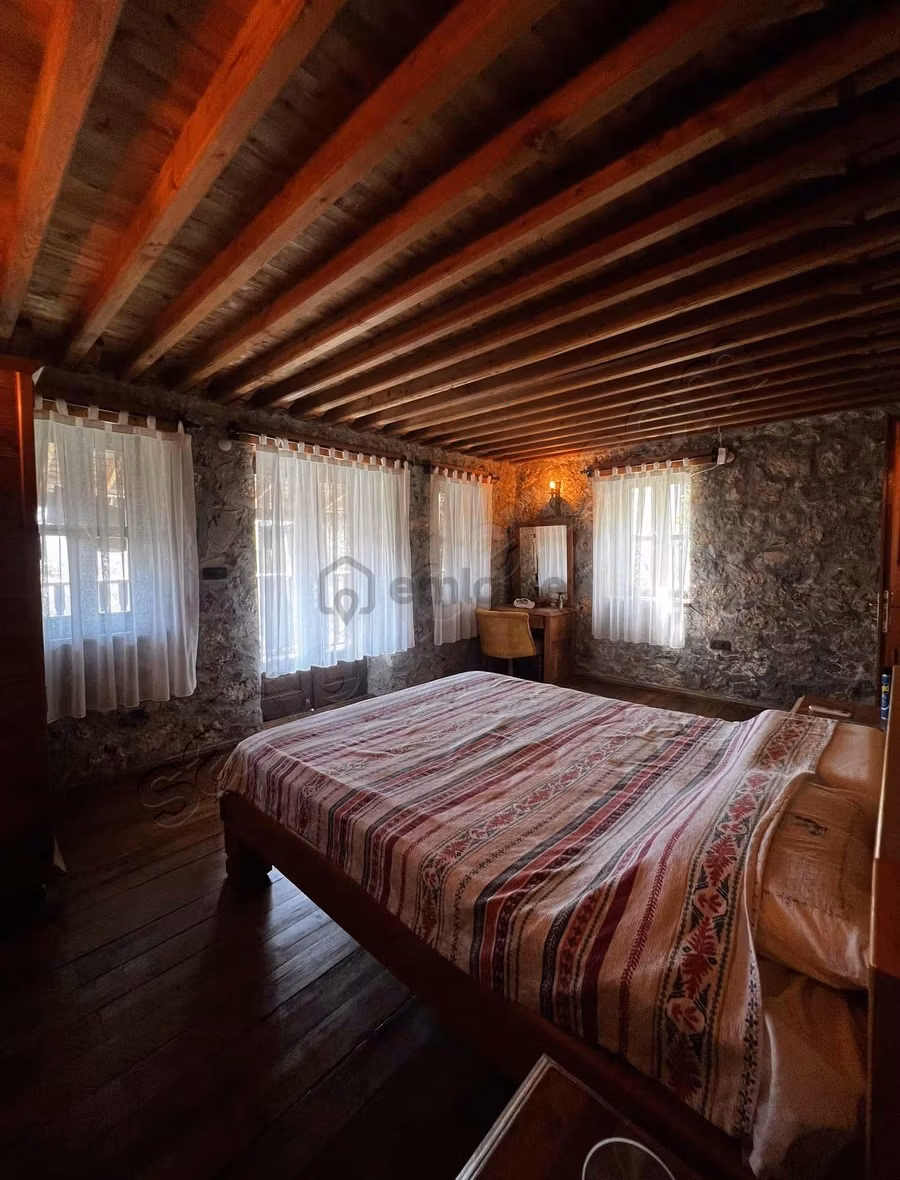 Kayaköy'de Müstakil Havuzlu Taş Villa - 20