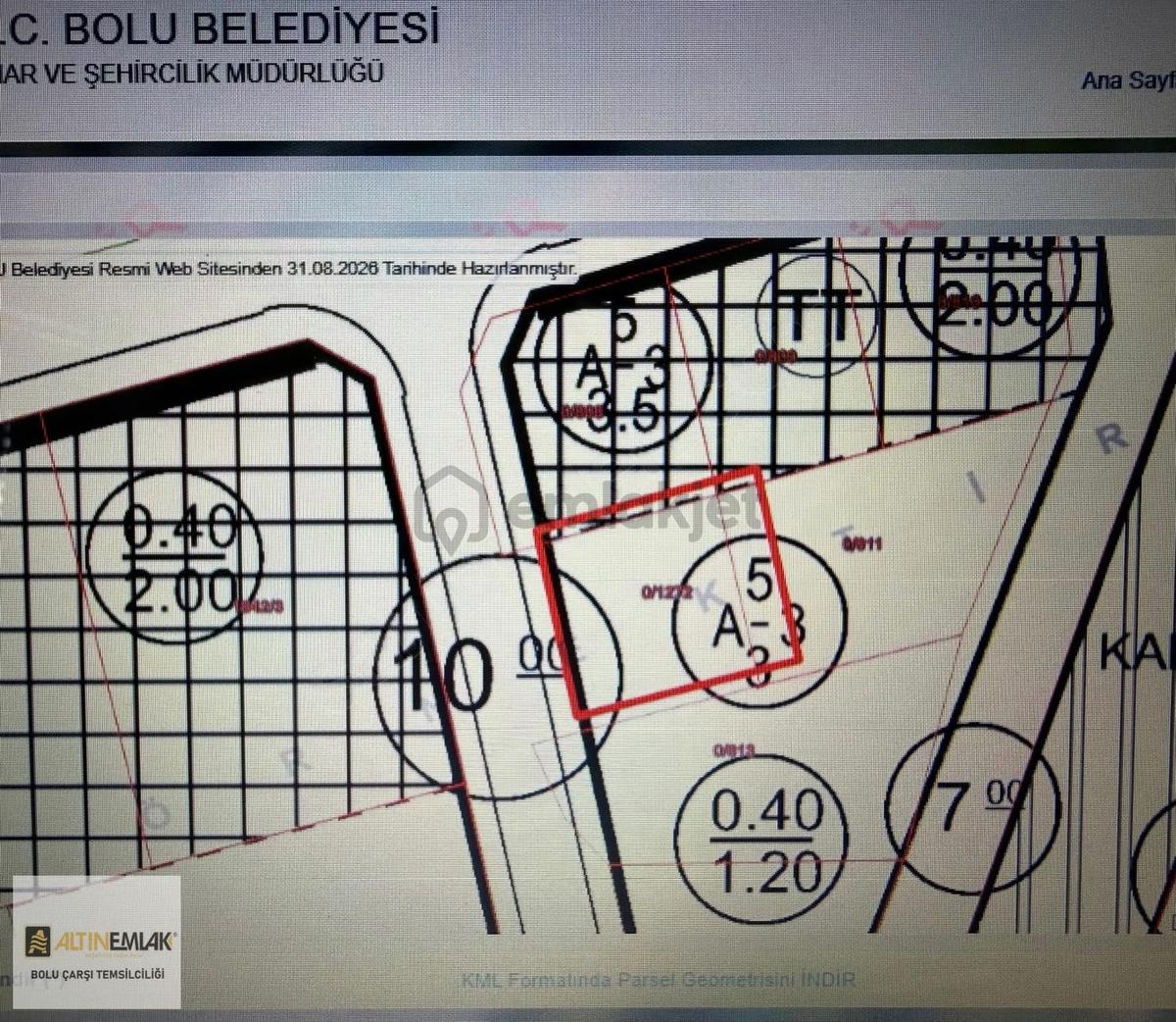 Bolu Sandallar'da 3 Kat İmarlı, 292m² Satılık Arsa - 8