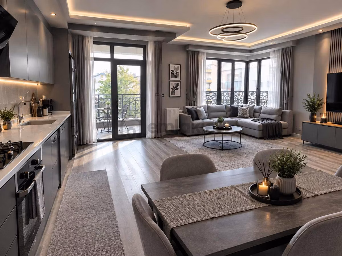 Alaçatı'dan İncek'te Teraslı 3 Banyolu Geniş 4+1 Kiralık Dubleks - 35