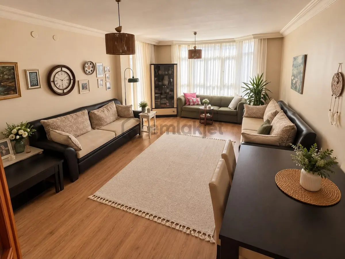 Elvankent Ayyıldız Mh. Armağan Sitesi Ara Kat 3+1 Satılık Daire - 2
