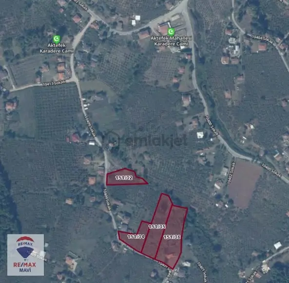 Hendek Aktefekte 1944 M² Konut İmarlı Arsa 151/32 Parsel