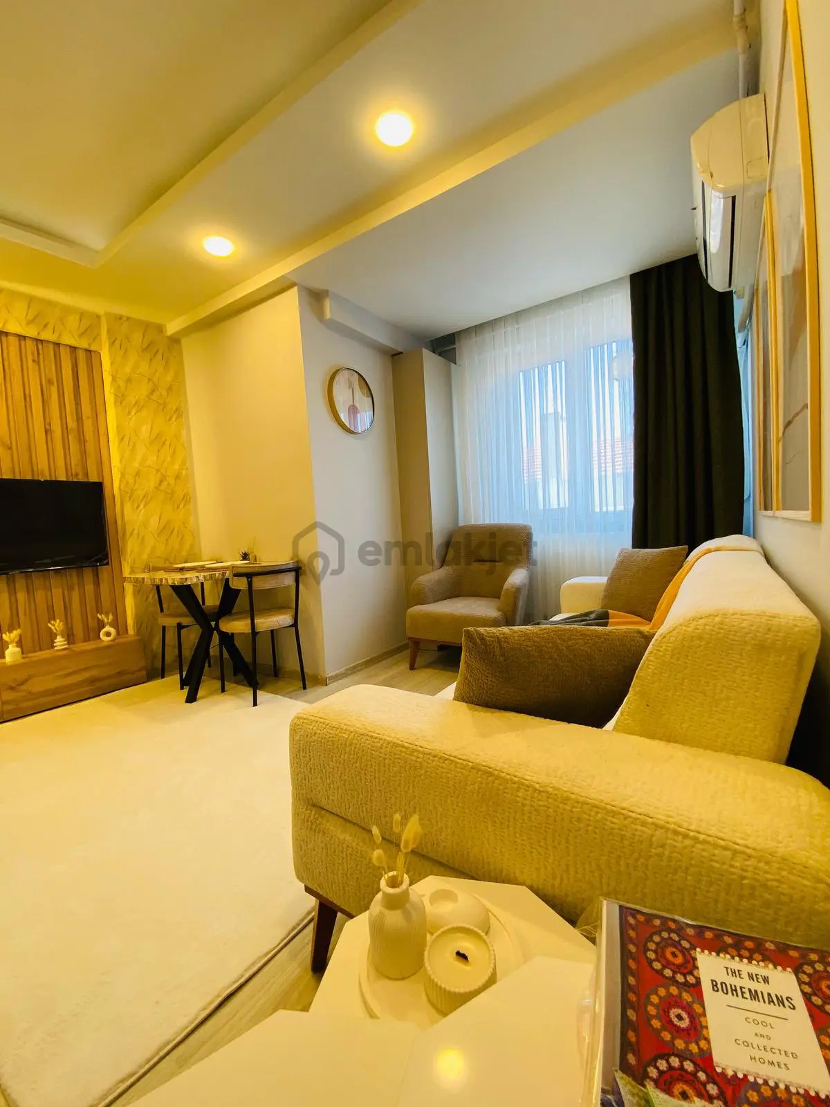 Arakat Çınar Mevki Eşyalı 1+1 Kiralık Apart - 6