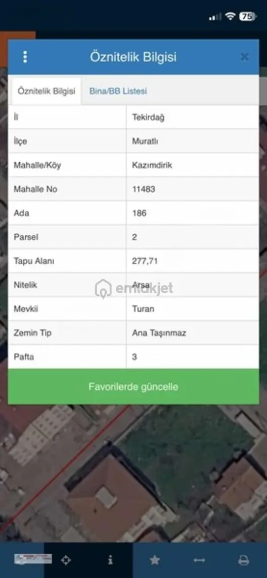 Tekirdağ Muratlı Kazımdirik Mh'de Satılık 277m2 Arsa - 9