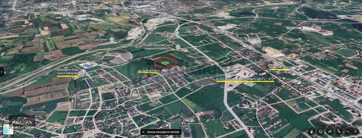 Canbulattan Arapçiftliğinde 1257 M² Satılık Arsa - 9