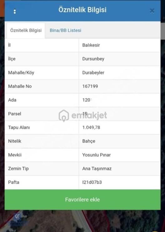 Balıkesir Dursunbey İlçesinde Satılık Tarla Bahçe - 4