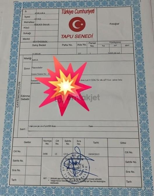 Çıtırık'tan Ayaş Tekke İmarlı 3+1 Ev'li Satılık Bahçe - 2