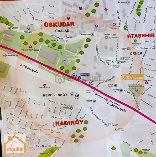 Evinibul'dan Site 59'da 110m2 2+1 Arakat Kiralık Daire - 3