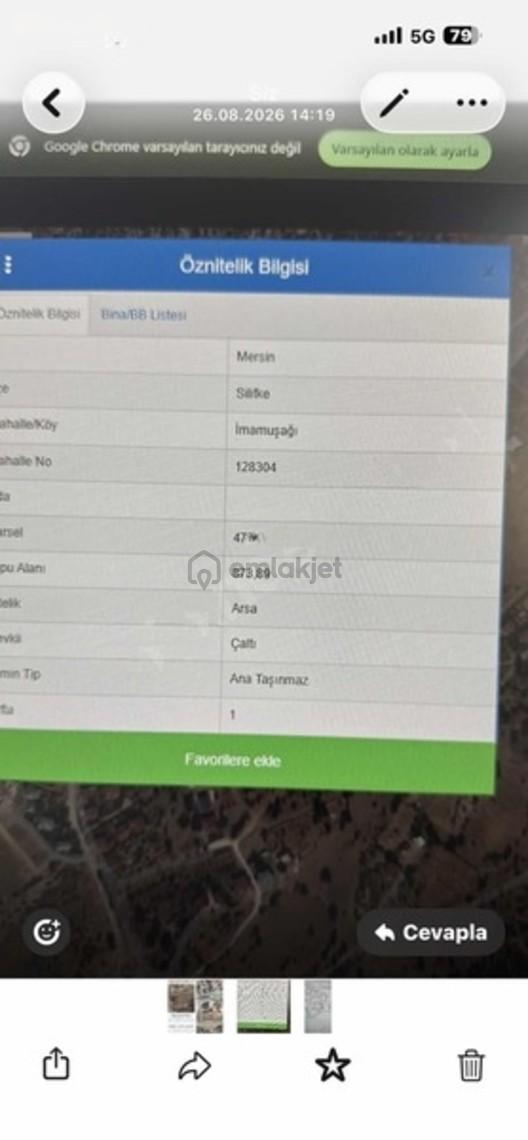 Silifke Camlıca Mah 873 M2 İmarlı Arsa - 2