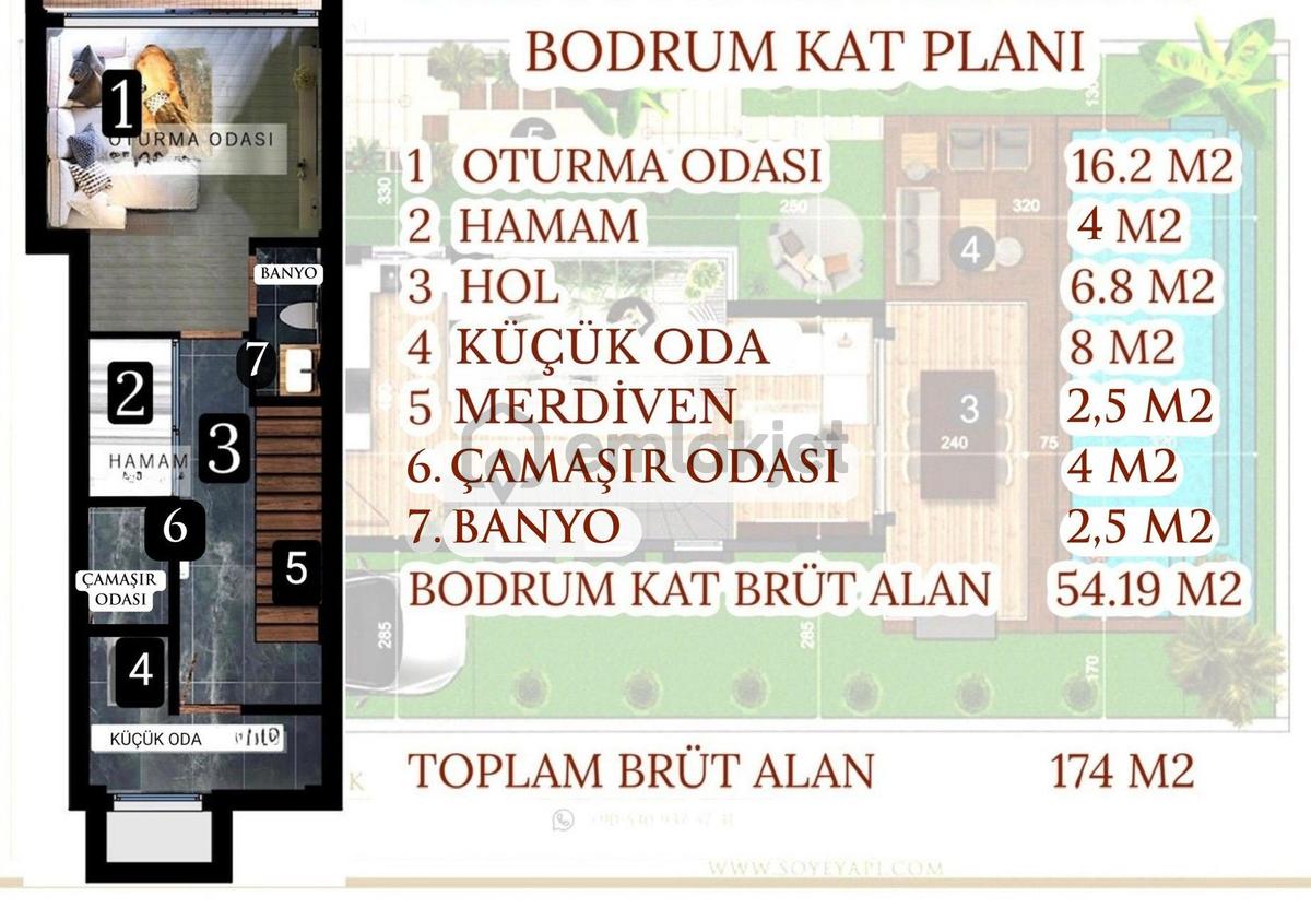 Soğucak'ta Akıllı Ev Sistemli, Özel Havuzlu Villa - 22