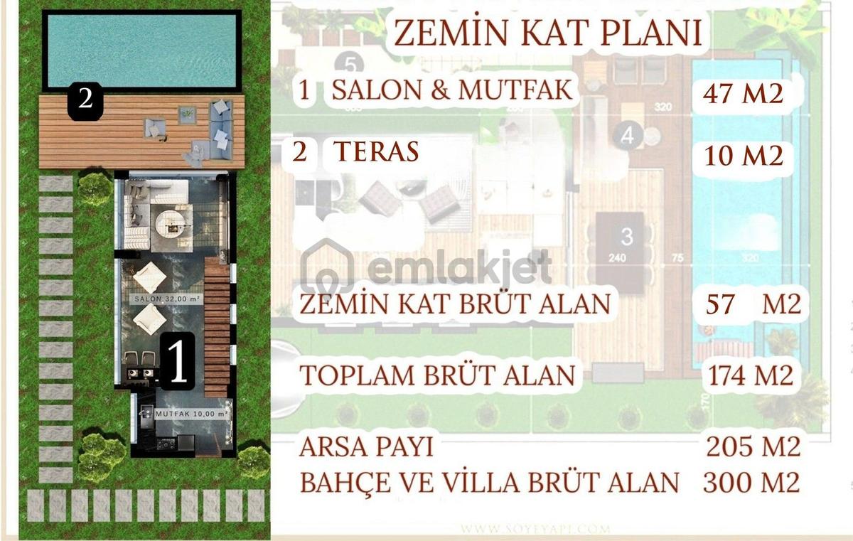 Soğucak'ta Akıllı Ev Sistemli, Özel Havuzlu Villa - 23