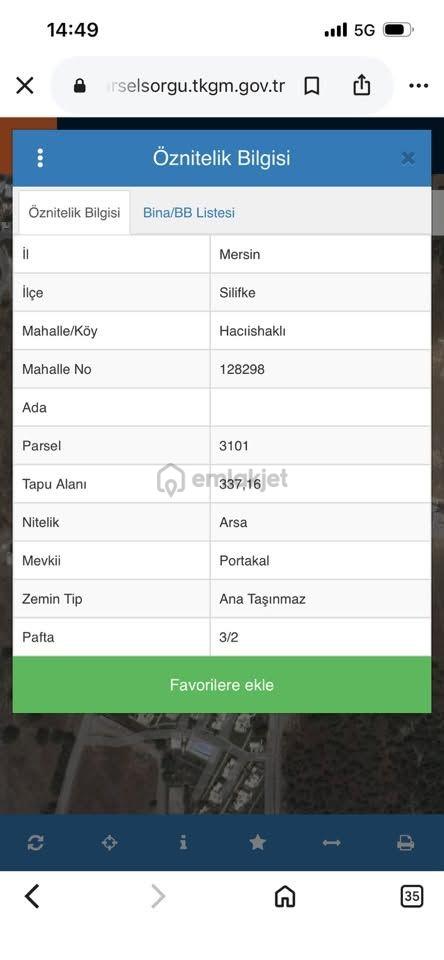 Yeşilovacık 337m2 5 Kata İmarlı Satılık Arsa - 2