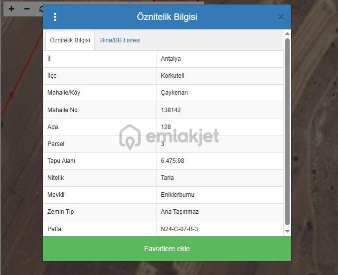 Korkuteli Çaykenarı’nda 6.475 M² Satılık Tarla - 10