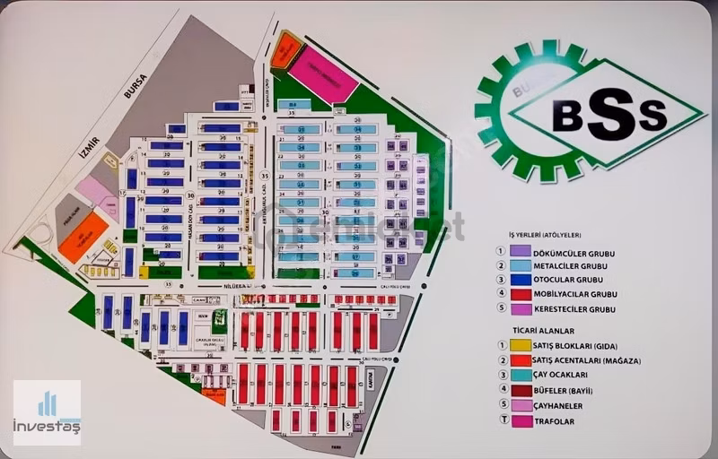 350m2 Taban Kullanımlı 100m²ofisli Satılık Çift İşyeri Atölye
