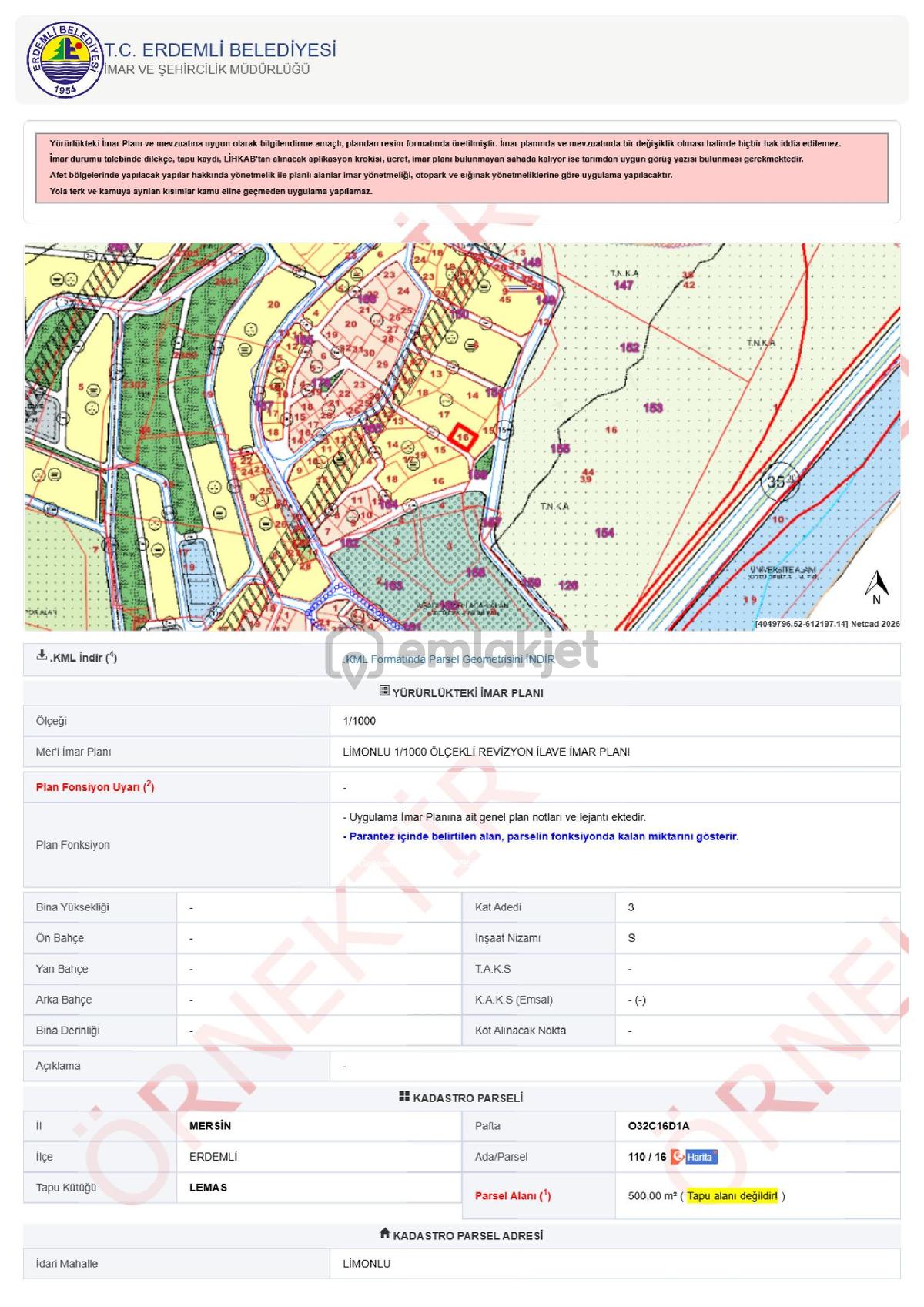 Lemas Emlak : Deniz Manzaralı Satılık Arsa - 7