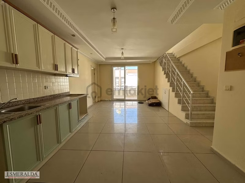 Alanya Kleopatra'da Kiralık Boş 2+1 Dubleks Daire - 14