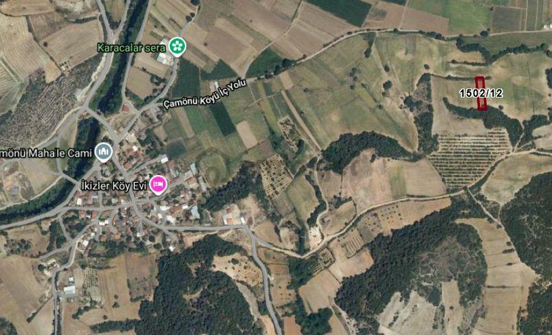 Yenişehir Çamönü Satılık 1.237m2 Çift Cephe Yolu Olan Tarla - 3