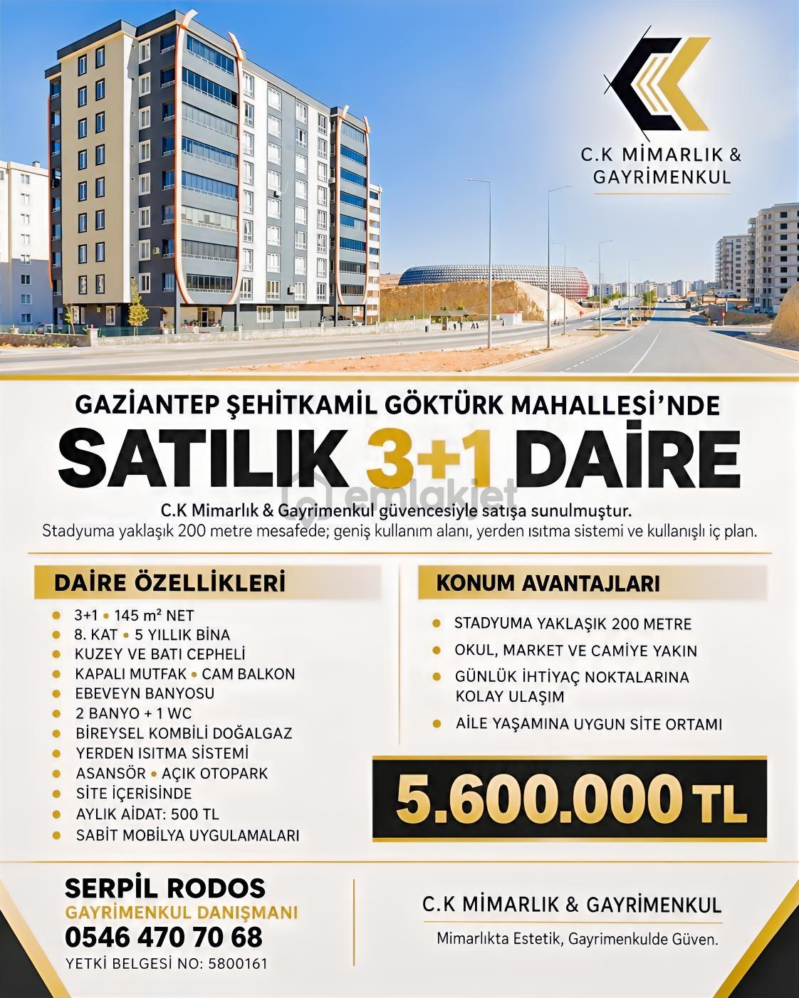C.k Dan Göktürk Mahallesinde Lüks 3+1 Satılık Daire - 32