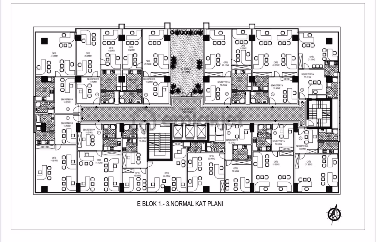 Florya E5 Cepheli Plazada 200 M2 Kullanımlı Ofis - 6