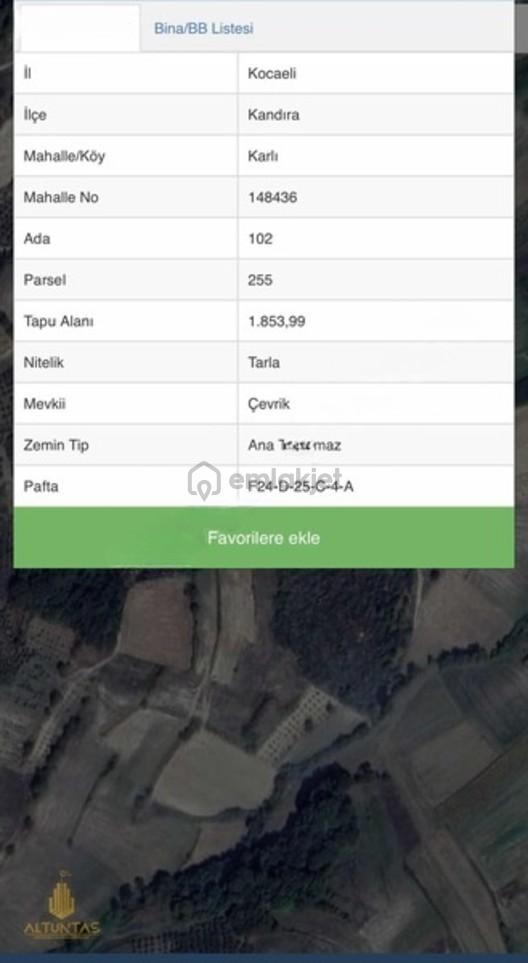 Kandıra Karlı'da Yola Yakın Satılık Tarla - 3
