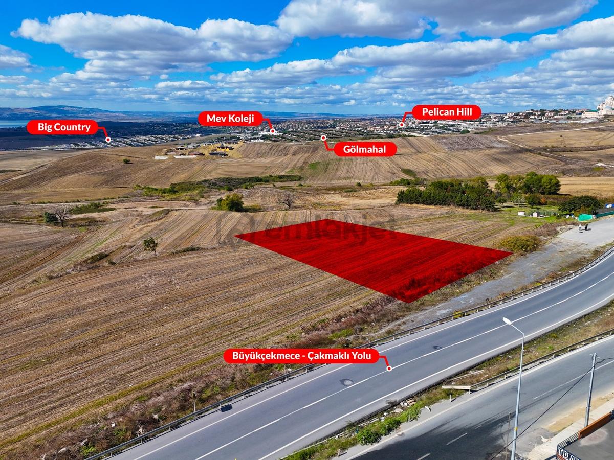 Büyükçekmece'de Göl Manzaralı 2.500 M² İmarlı Arsa - 7