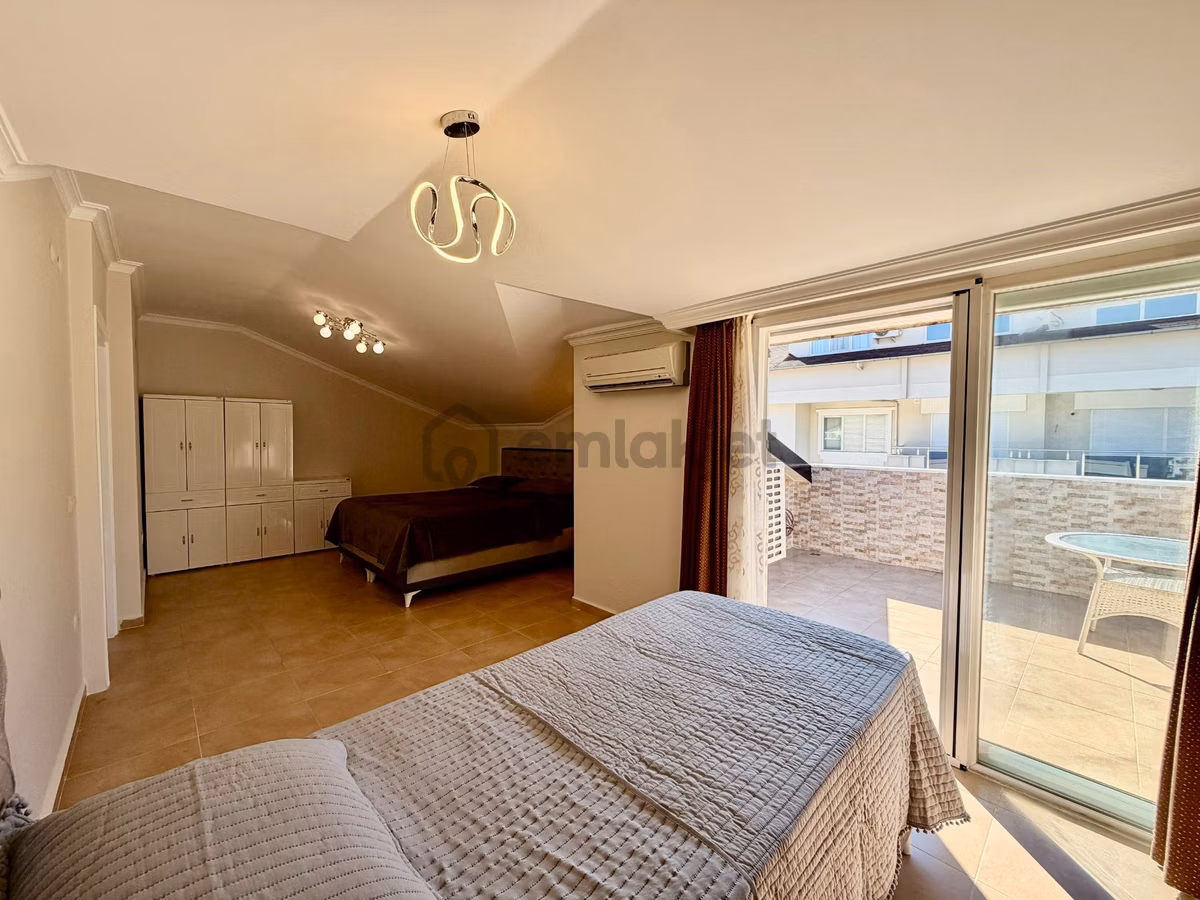 Alanya Obagöl 3+1 Denize 200 Metre Satılık Mobilyalı Penthouse - 18