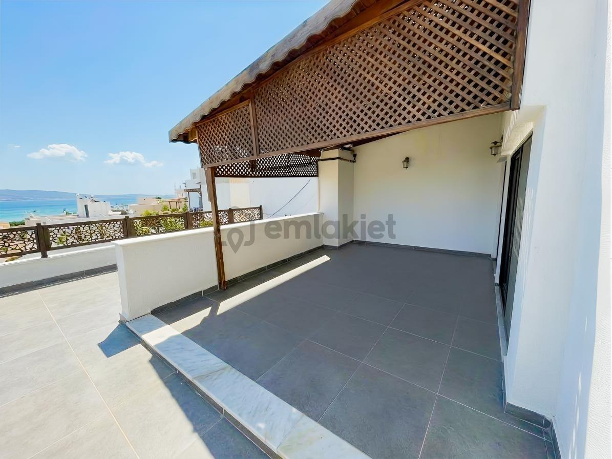 Akyarlar'da Deniz Manzaralı, Dublex 1+1 Kiralık Daire - 16