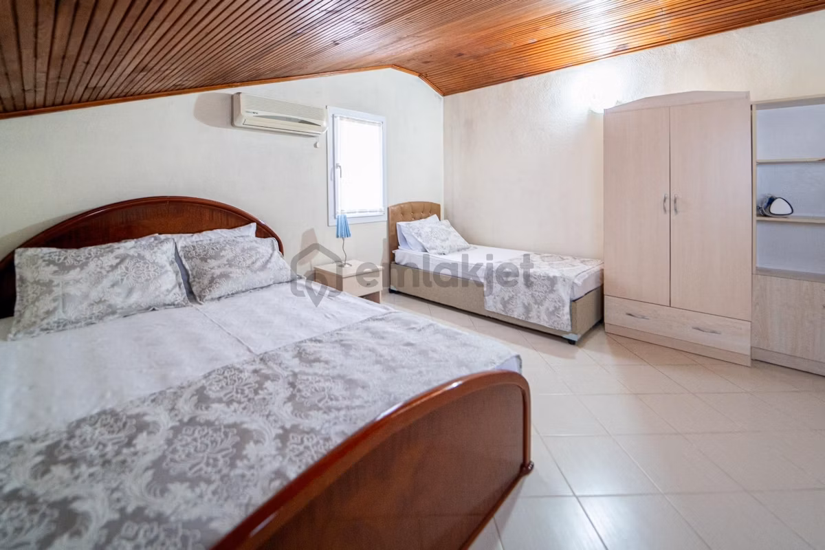 Fethiye Foça'da Deniz Manzaralı Kiralık 3+1 Dubleks - 30