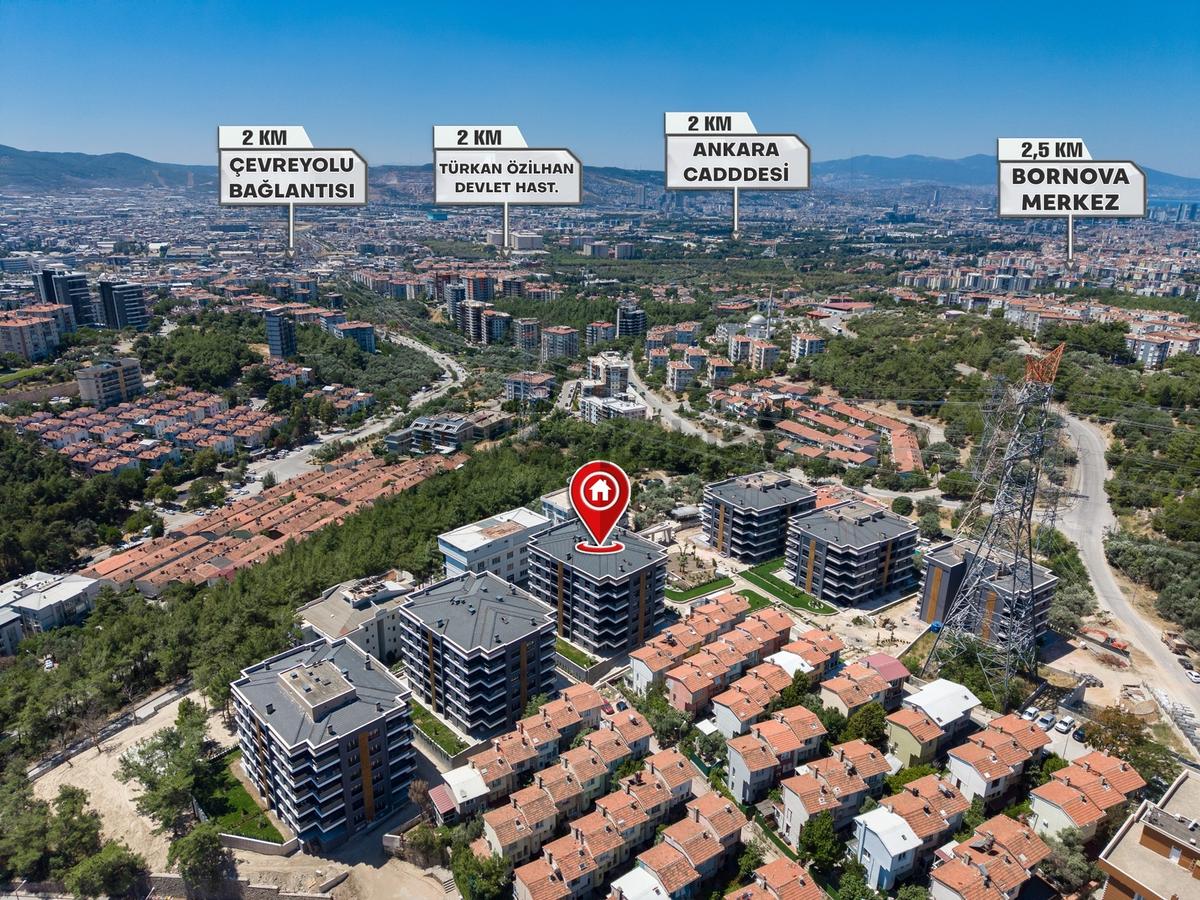 Bornova'da Yeni Binada Site İçerisinde Sıfır Satılık 3+1 Daire - 26