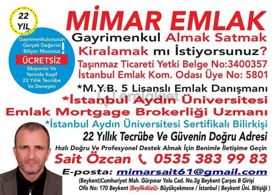 Beykent Merkezde E5 Metrobüse 250 Metre 2+1=80m2 - 35