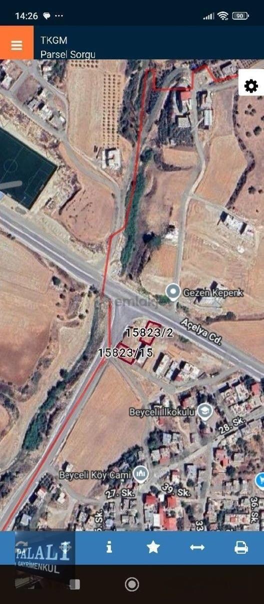 Adana Beycelide İmarlı Arsa Cadde Üzeri 2 Parça Ayrı Ayrı