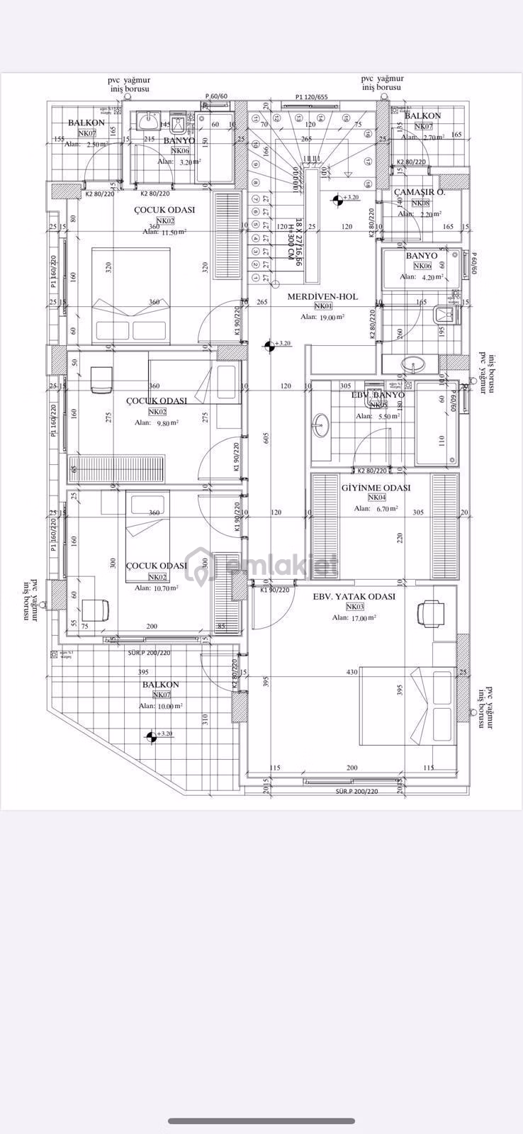 5+1 Villa Çarkıpare Havuzlu Arsa 225m2 Fore Kazık - 5