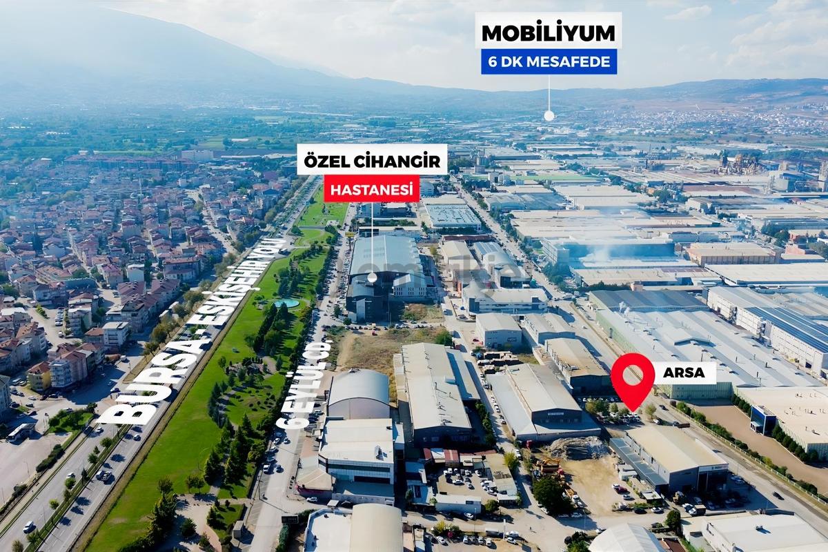Remax Area'dan İnegöl Osb'de Satılık İmarlı Müstakil Arsa - 5
