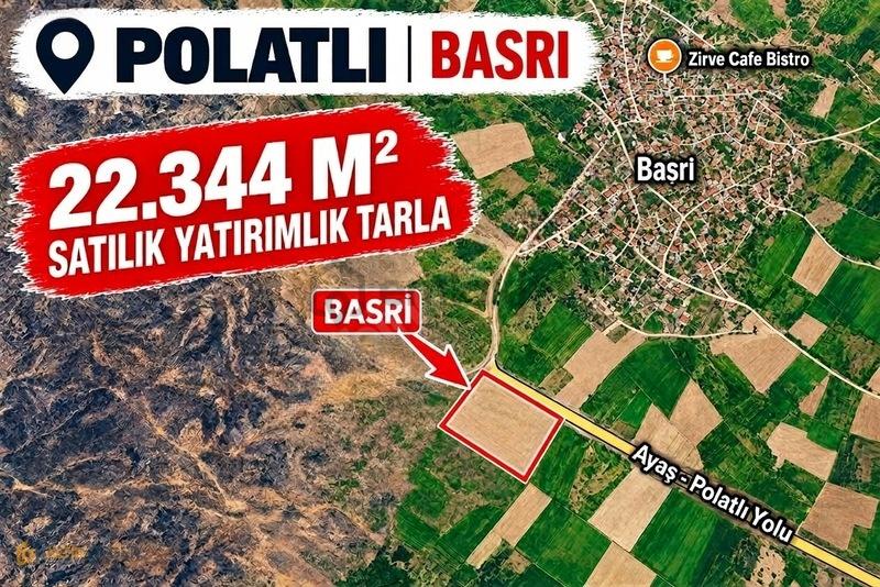 Polatlı - Basri Yatırımlık 22.344 M2 Satılık Tarla