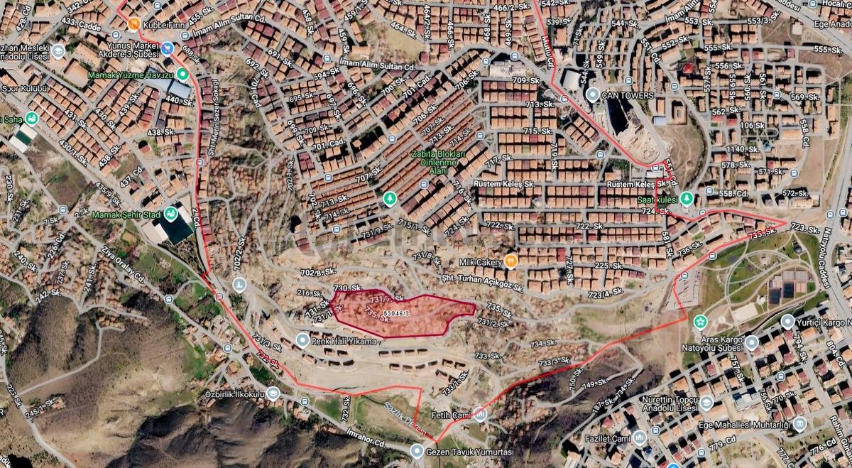 Mutluda Millet Bahçesi Yakını 300m2 Satılık Arsa - 5