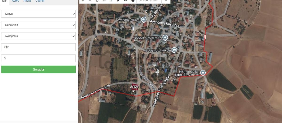 Güneysınır Aydoğmuş 476,76 M2 Arsa+ Ev - 3