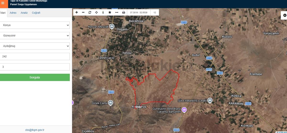 Güneysınır Aydoğmuş 476,76 M2 Arsa+ Ev - 2