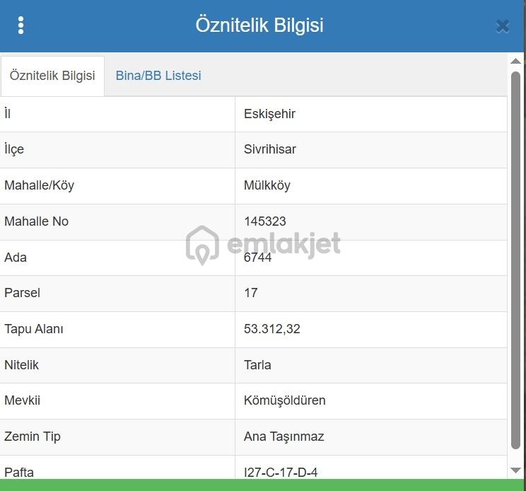 Eskişehir-ankara Karayolu'na 2.parselde Satılık Tarla