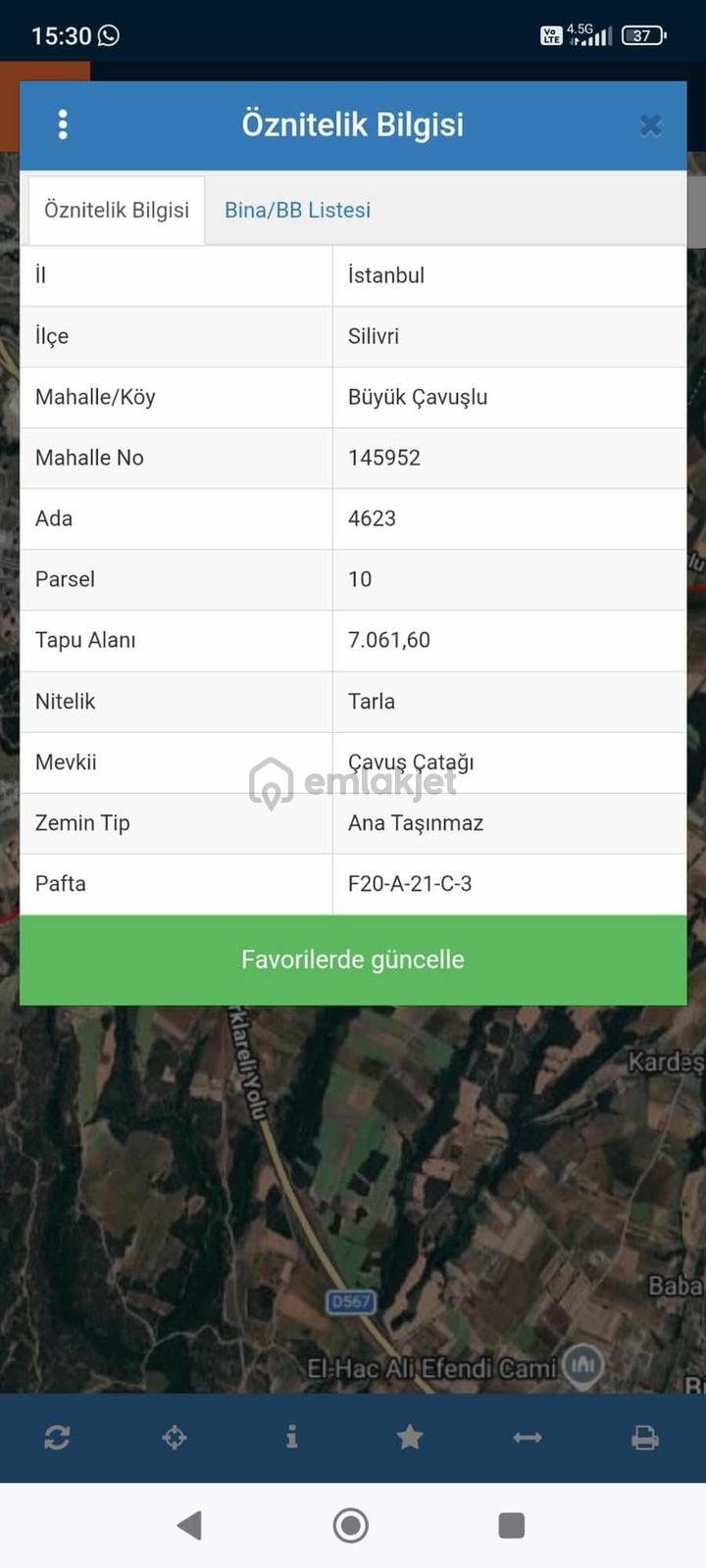 Silivri Büyükçavuşluda Fırsat Arsa