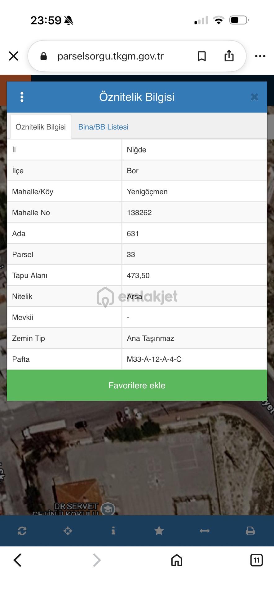 Niğde Bor Fatih Mahallesi'nde Satılık 473 M² Arsa - 9