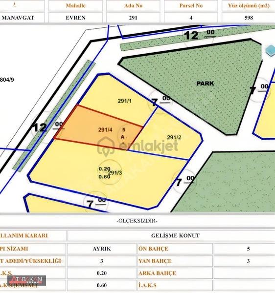Evrenseki De 3 Kat İmarlı 598m2 Arsa - 2