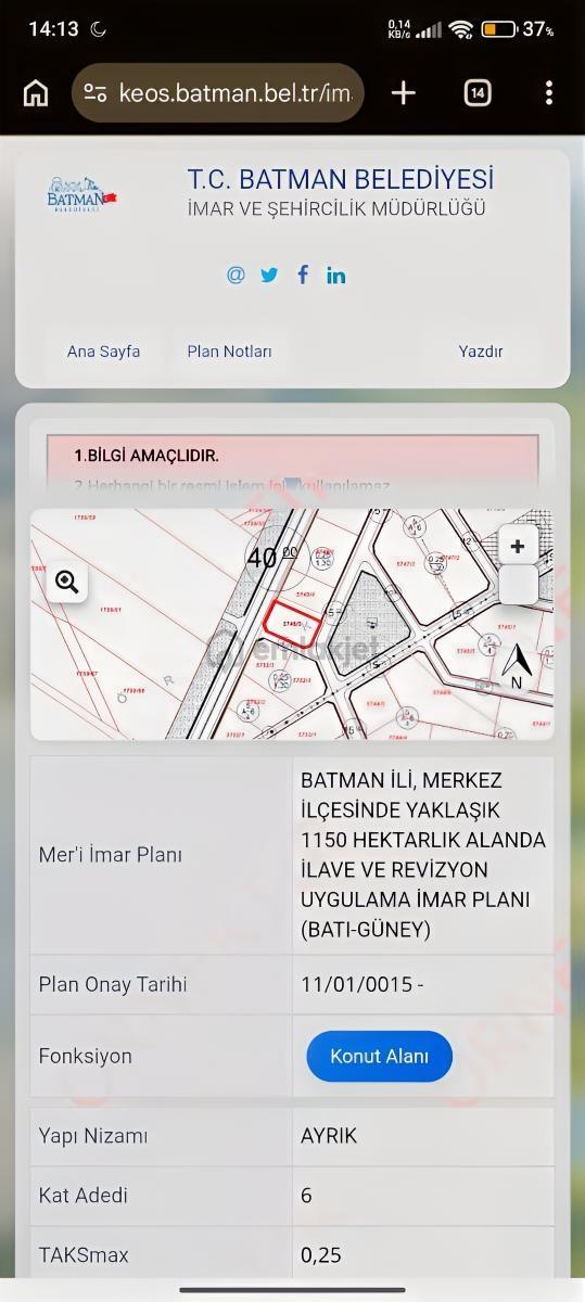537 M2 Arsa Çevre Yoluna Sıfır Hisse - 6