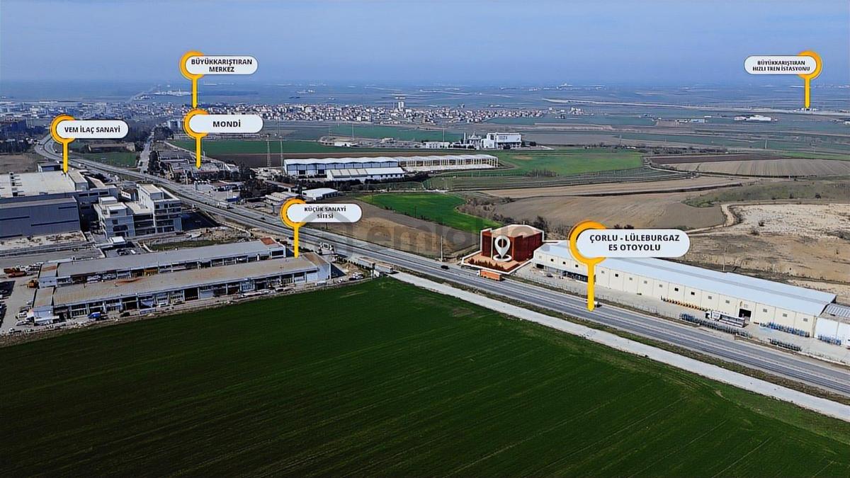 Redstone Lüleburgaz Büyükkarıştıran E-5 Üzerinde Satılık Depo - 5