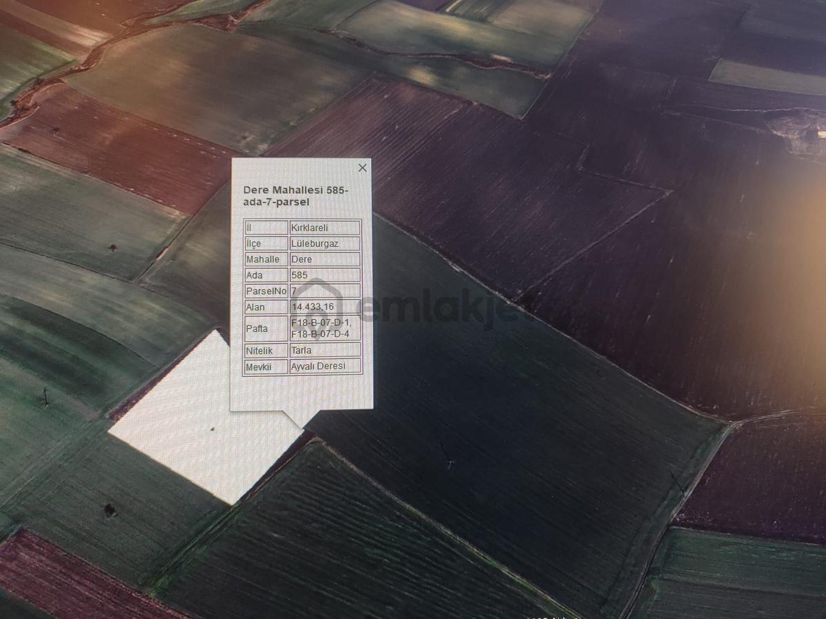 Redstone Lüleburgaz Dere Mh. 14.433 M² Satılık Tarla - 5