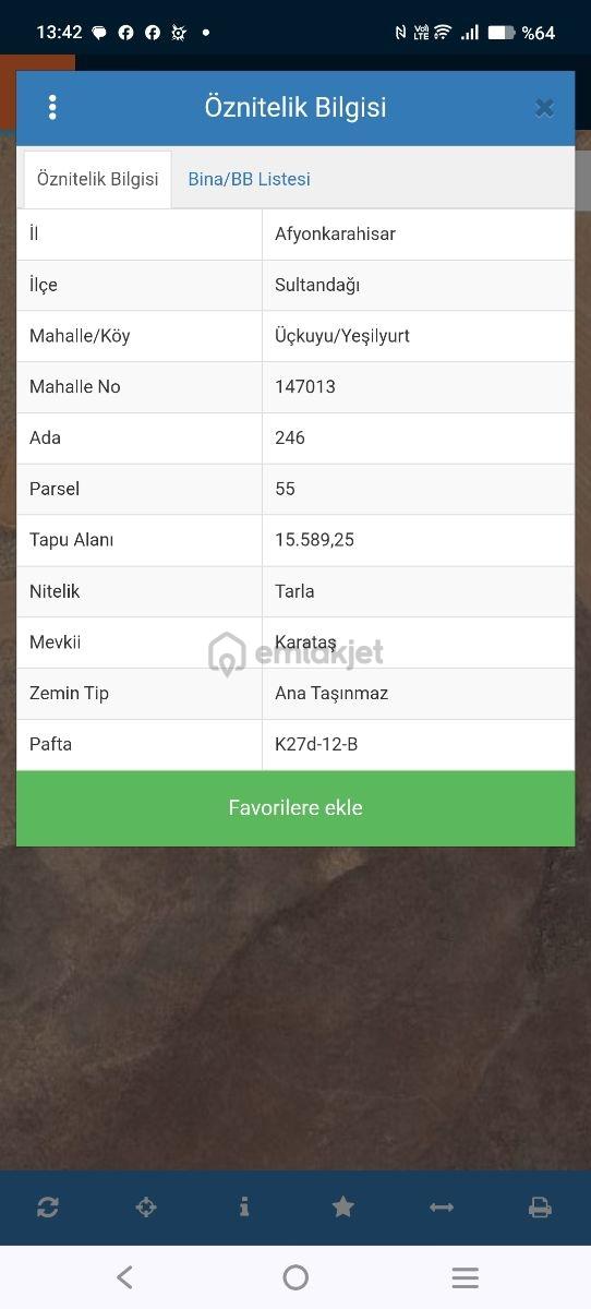 Afyon Sultandağı Üçkuyular Da Satılık Tarla - 4